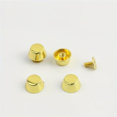 20Pcs Full Copper Bucket Nail Mushroom Bucket Rivets Metal Screw Back 8mm