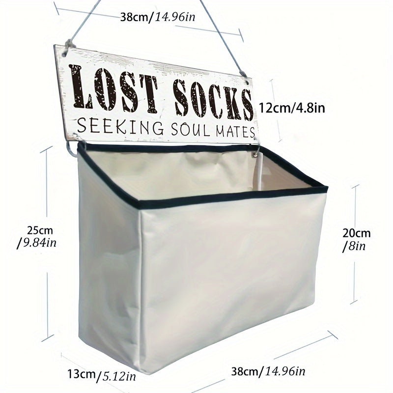 Lost Socks Bag Wall Mounted Organizer Laundry Room Tidy Home Storage