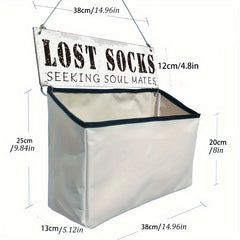 Lost Socks Bag Wall Mounted Organizer Laundry Room Tidy Home Storage
