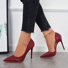 Sexy Stiletto Pointed Toe High Heels Cut Out Pumps