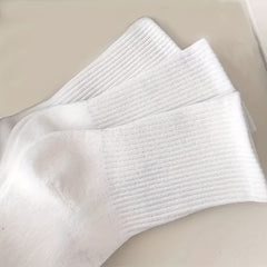 6 Pairs Comfy Breathable Mid Tube Socks Women's Stockings & Hosiery