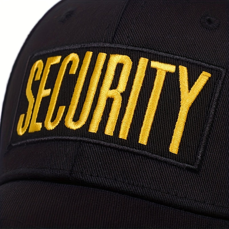 Security Pattern Baseball Cap for Men, Ideal for Outdoor Activities in Spring