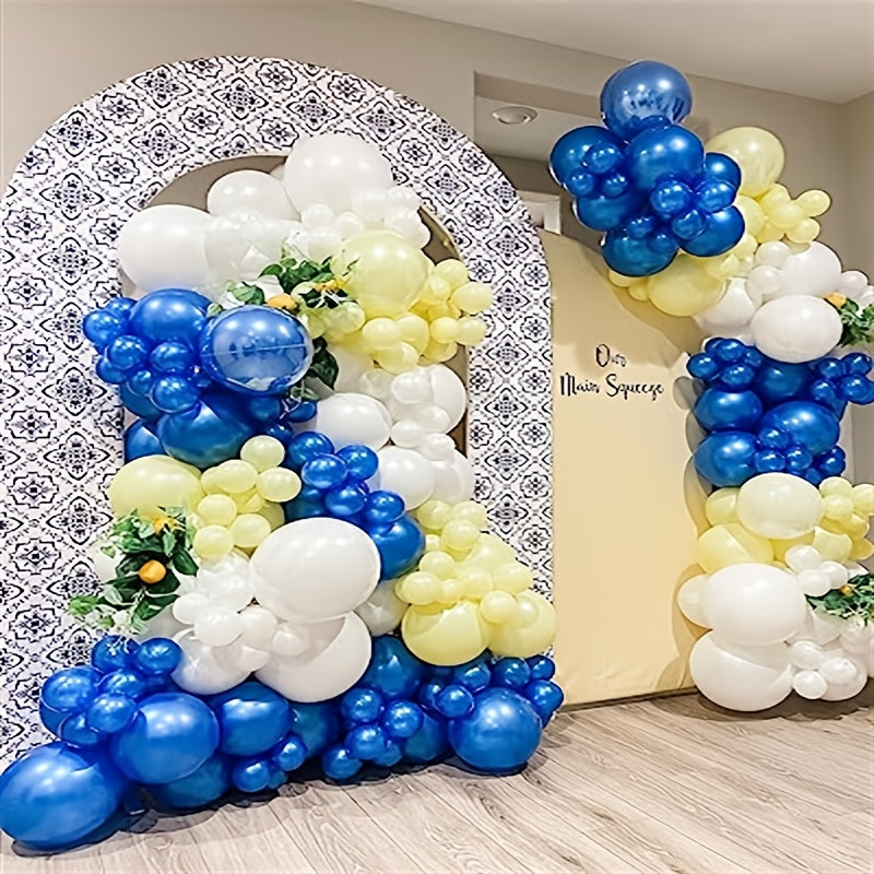 153pcs Lemon Balloon Wreath Arch Set for Lemonade Parties Baby Showers