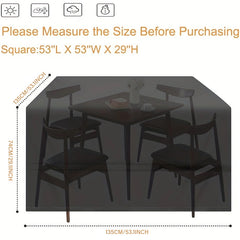 Waterproof Patio Table Cover 420D Oxford Fabric Patio Set Cover