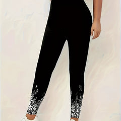 Floral Print Yoga Leggings Women's Activewear
