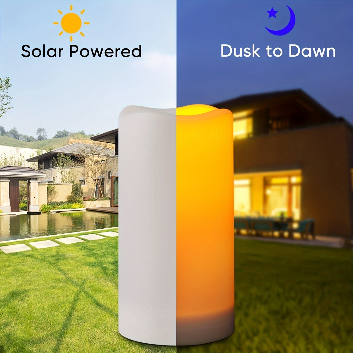 Waterproof Solar Candles for Outdoor Activities