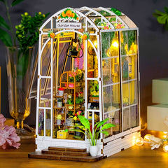 3D Puzzle Garden House Model DIY Toy for Decoration & Gift No Glue