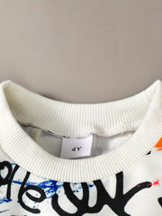 Boy's Graffiti Outfit 2pcs Set Street Style Kid's Clothes
