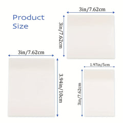 Clear Sticky Notes Set 3 Sizes 150PCS Self Stick Waterproof Notes