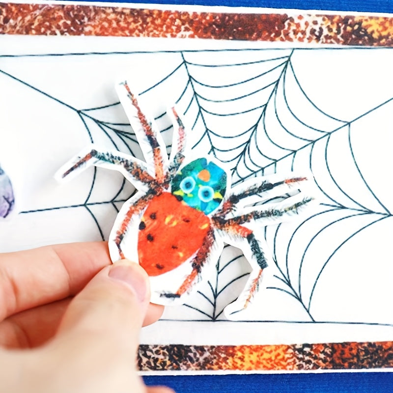 14pcs The Very Busy Spider Felt Toy Puppet Stickers Book Theater Props