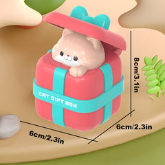 Cat Press and Glide Toy Car Stress Relief Office Decor Puzzle Toy