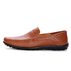 Men's Stitching Loafers Lightweight Slip On Flat Shoes