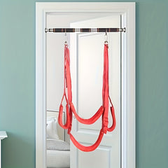 Yoga Hanging Straps w/ 4 Belts Fitness Pilates Swing