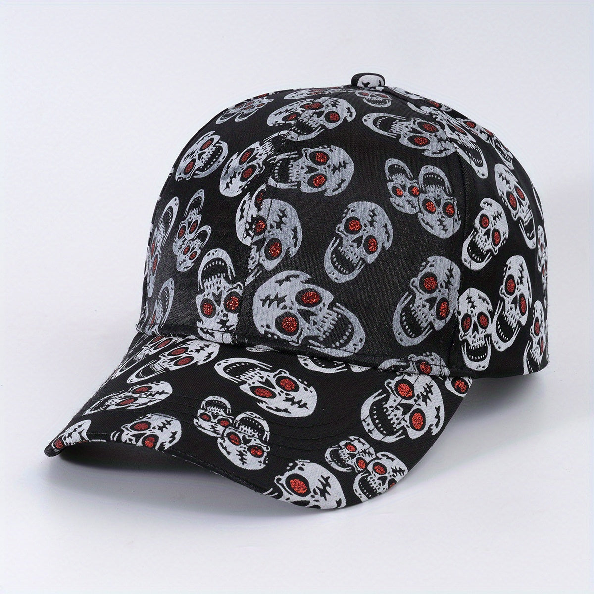 Skull Star Printed Baseball Cap Unisex Lightweight Hip Hop Dad Hat