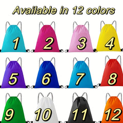 Waterproof Drawstring Backpack for Gym Sports - Men & Women