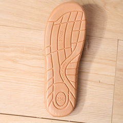 Women's Colorblock Flat Linen Slides Casual Open Toe Shoes