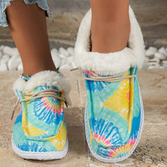 Warm Print Sneakers Lightweight Non-slip Shoes