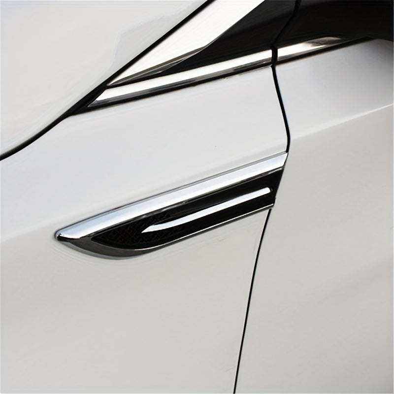 2pcs Car Shark Fin Air Outlet Blade Decoration