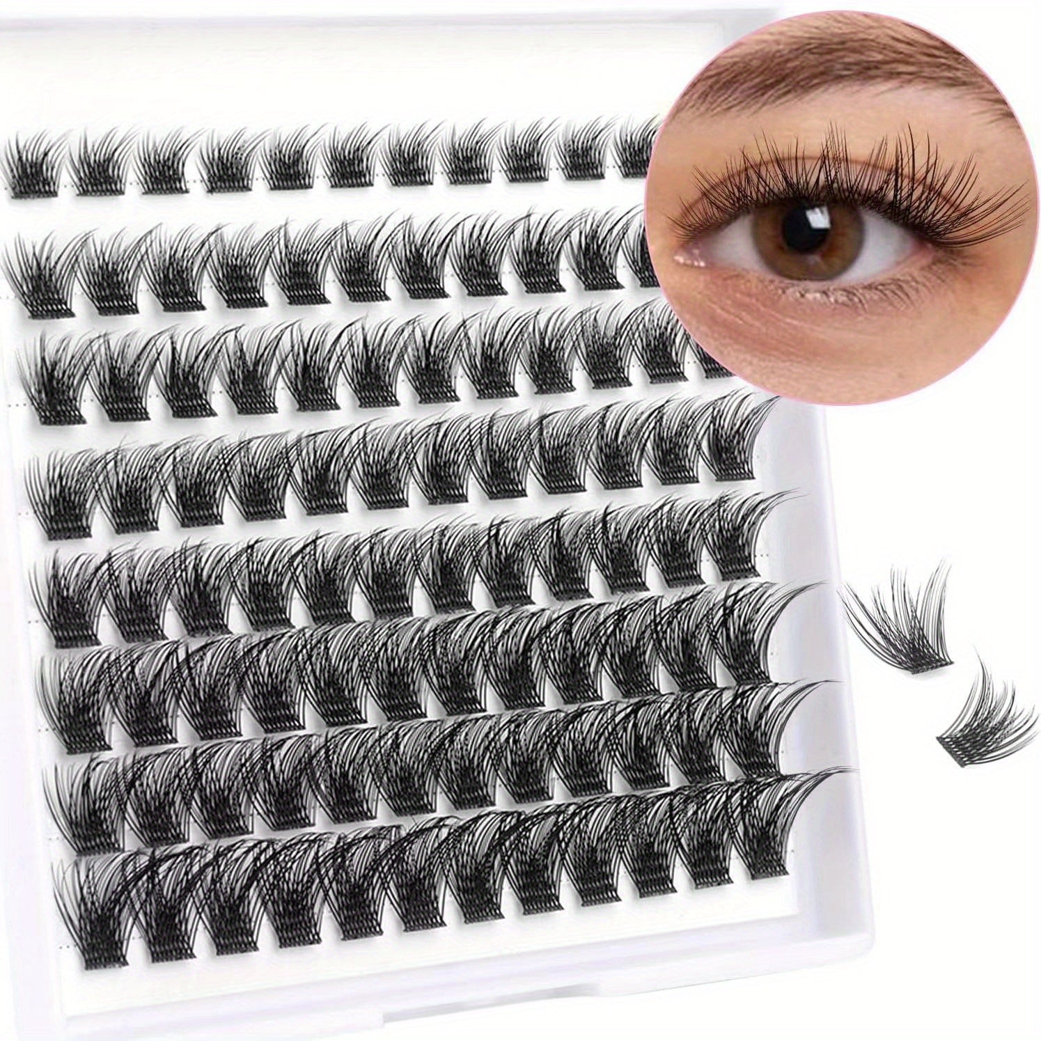 96pcs DIY Eyelash Extensions C D Curl Individual False Eyelashes 8-16mm