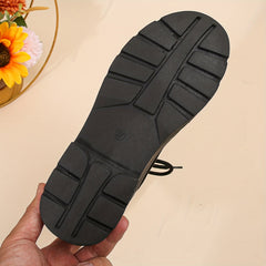 Women's Thickened Lace Up Boots Comfortable Thick Bottom Shoes