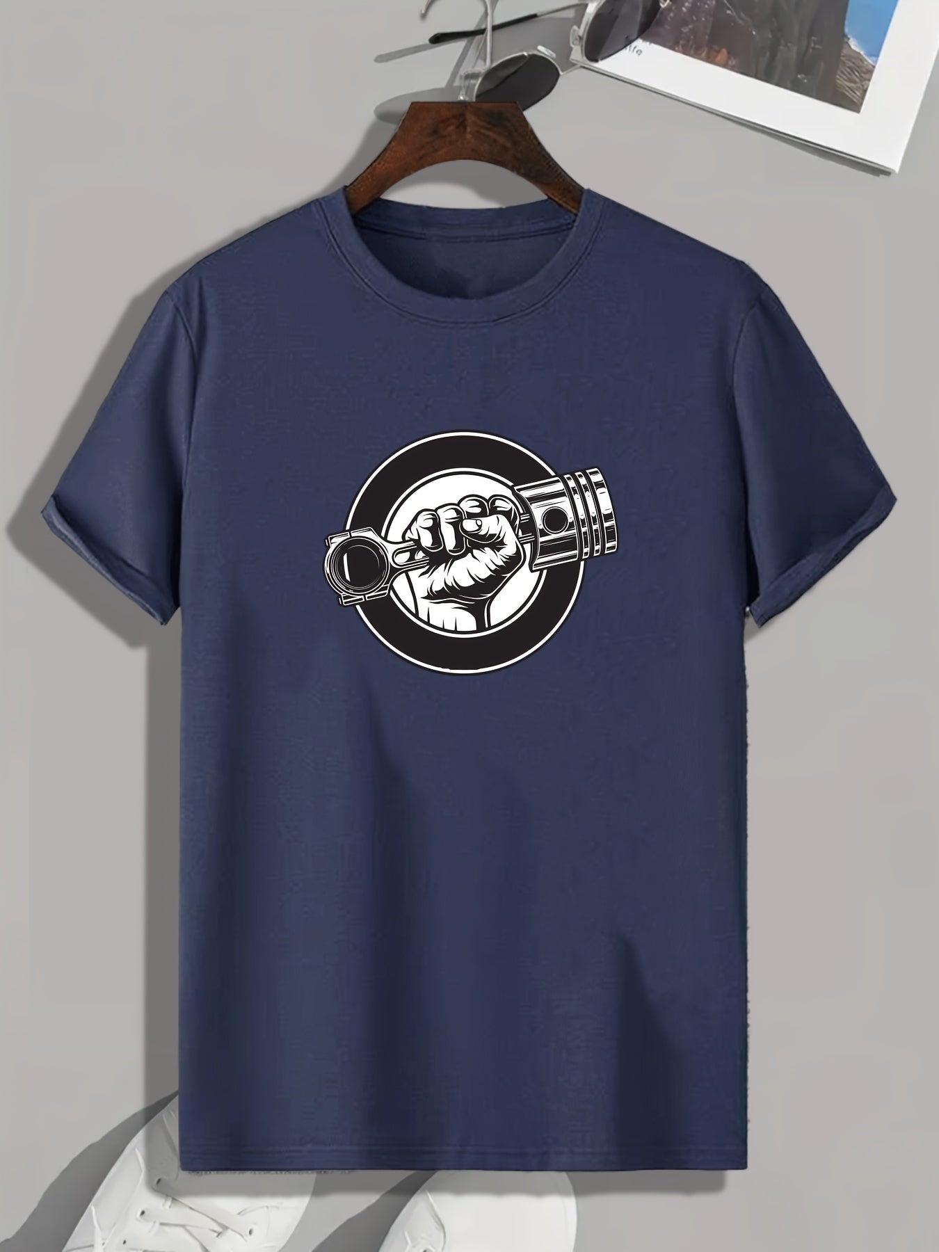 Weightlifting Graphic Print Men's T-Shirt Casual Comfy Tee