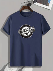 Weightlifting Graphic Print Men's T-Shirt Casual Comfy Tee