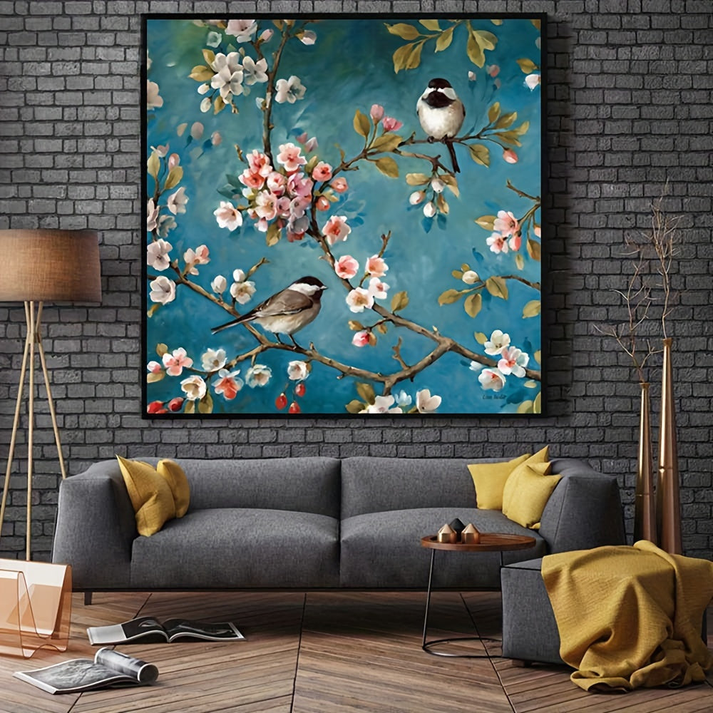 Plum Blossom Bird Cross Stitch Kit 11CT Printed Canvas DIY Embroidery Home Decor