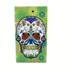 Skull Pattern Acrylic Cigarette Case 20 Capacity Anti Pressure Waterproof