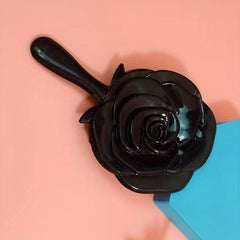 Vintage Embossed Rose Handheld Mirror with Handle Compact