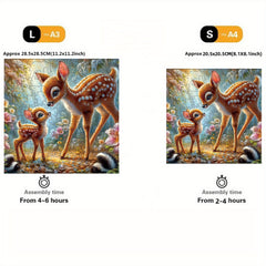 Wooden Puzzle Diamond Deer - Challenging Plywood Puzzle