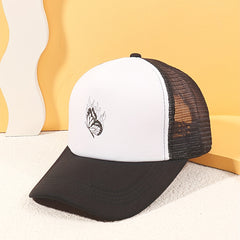 Butterfly Print Trucker Hat Mesh Baseball Cap Lightweight Sunshade Dad Hats