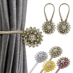 2pcs Magnetic Curtain Tiebacks, No Drilling Needed
