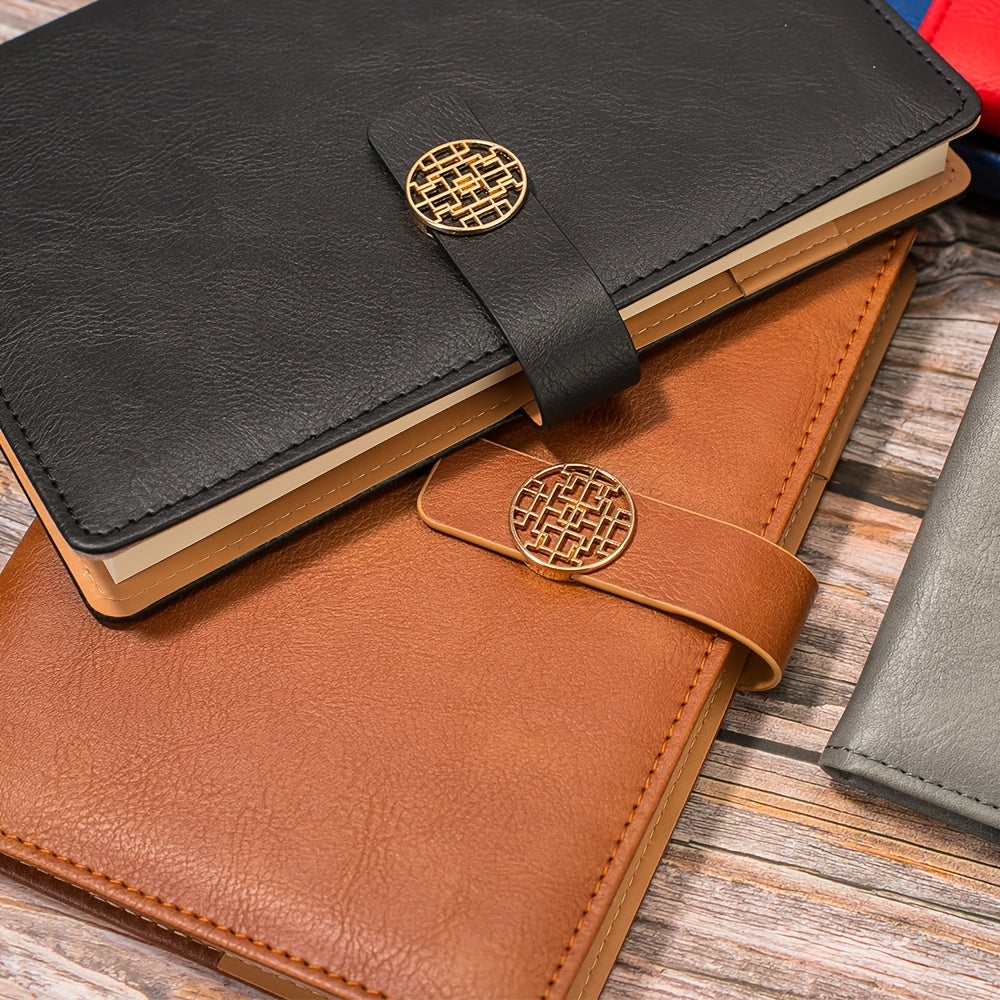 A5 Business Notebook PU Leather Magnetic Buckle Book