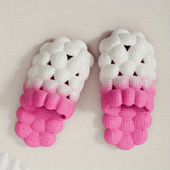 Women's Ombre Bubble Slides Slippers Non Slip Outdoor Sports Slides