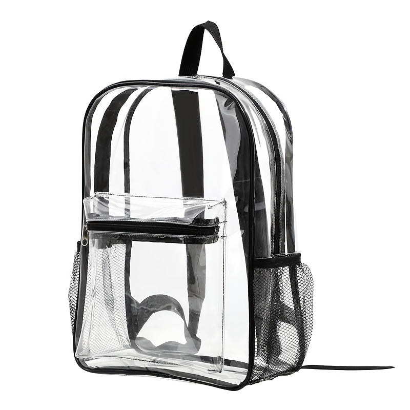 MezyTicky Kids Clear Backpack with Front Pocket & Straps