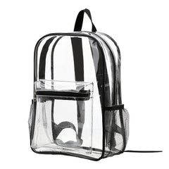 MezyTicky Kids Clear Backpack with Front Pocket & Straps