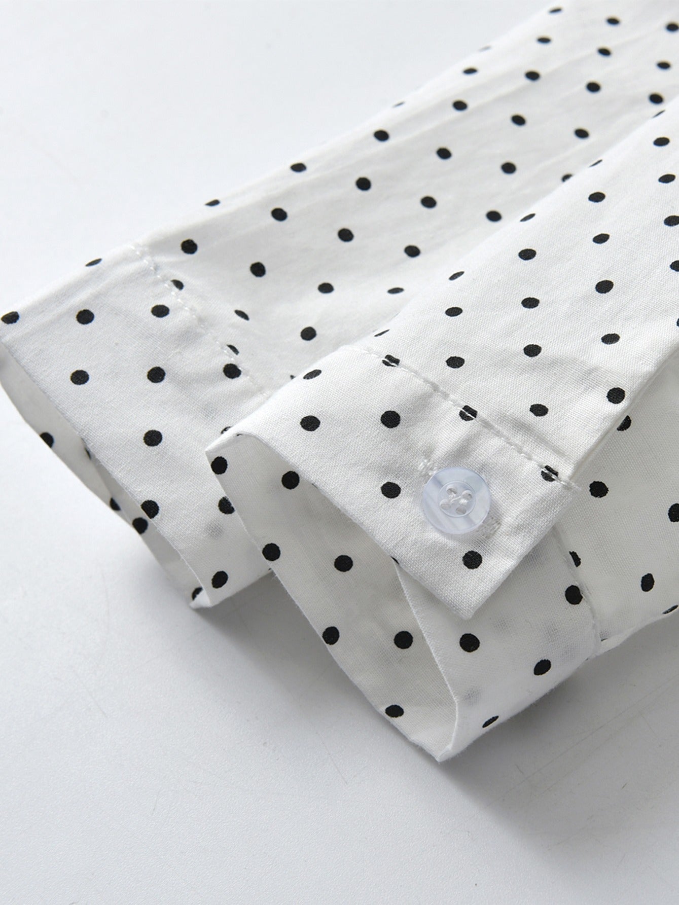 Kids Polka Dot Long Sleeve Shirt Cardigan