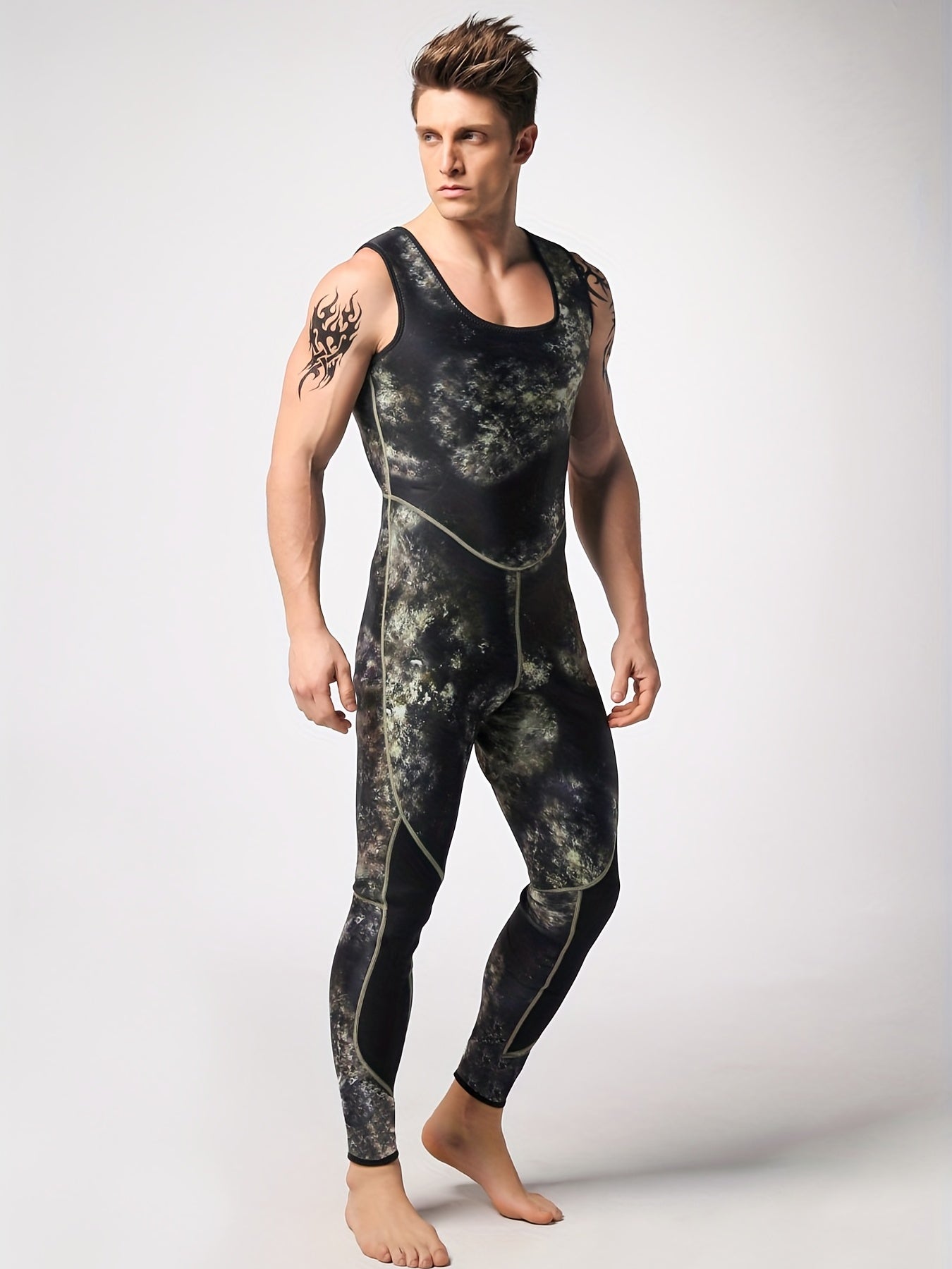Men's 1.5mm Neoprene Hoodie Wetsuit Full Suit
