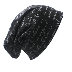 Hip hop Alphabet Hat Men's Heap Hat Couple Headscarf Hat