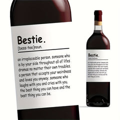 6pcs Funny Happy Birthday Bottle Tags Wine Bottle Stickers