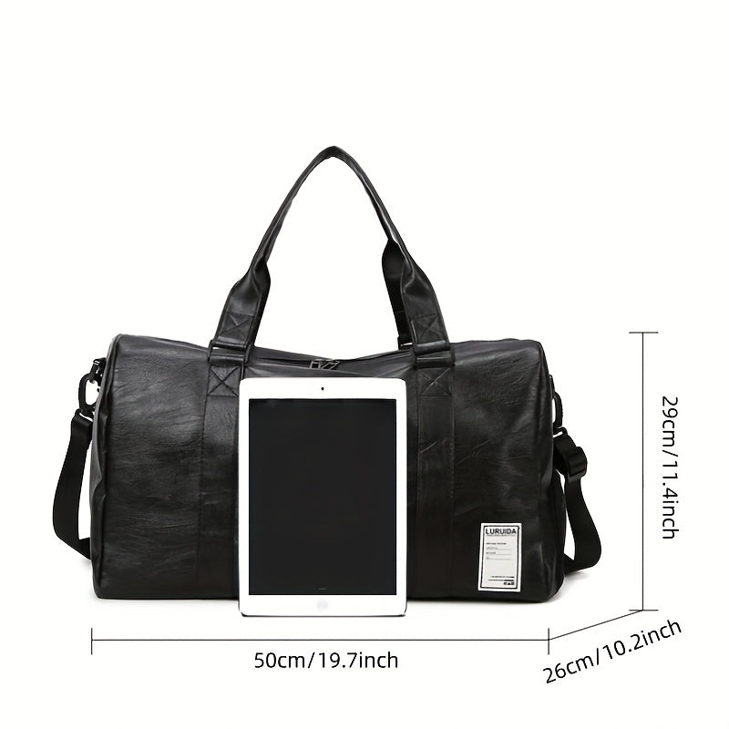 Large Capacity Zipper Fitness Tote Bag for Sports and Travel