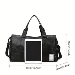 Large Capacity Zipper Fitness Tote Bag for Sports and Travel