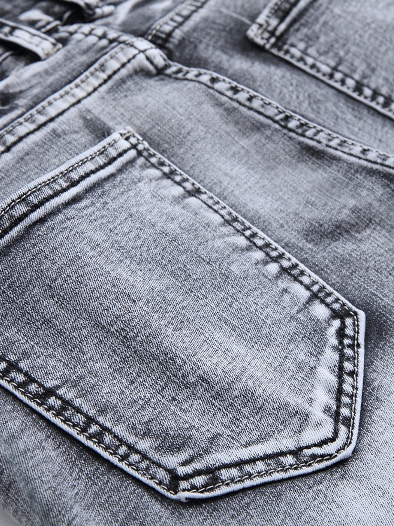Men's Vintage Slim Washed Denim Jeans