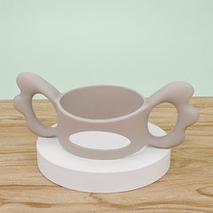 1pc Silicone Baby Bottle Handle Wide Neck Wing Shape