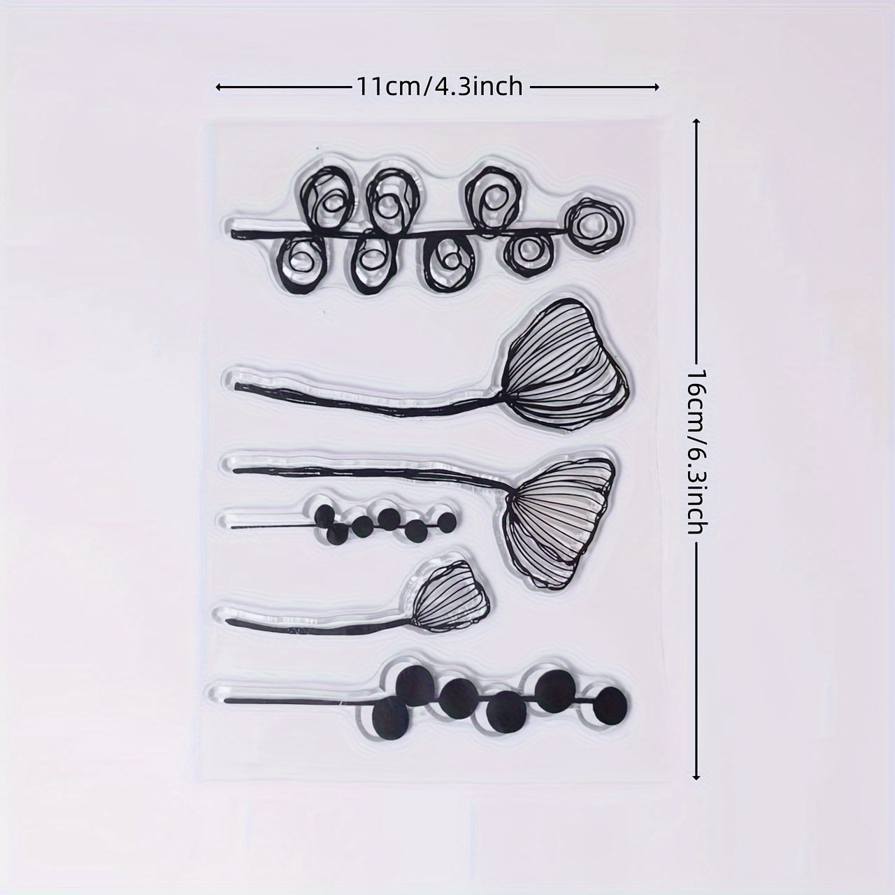 Flower Clear Stamp for Card Decoration DIY Scrapbook Album Crafts