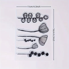 Flower Clear Stamp for Card Decoration DIY Scrapbook Album Crafts