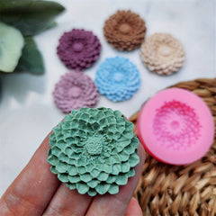 Polymer Clay Daisy Pendant Silicone Mold Earrings Making Hrisantema Flower