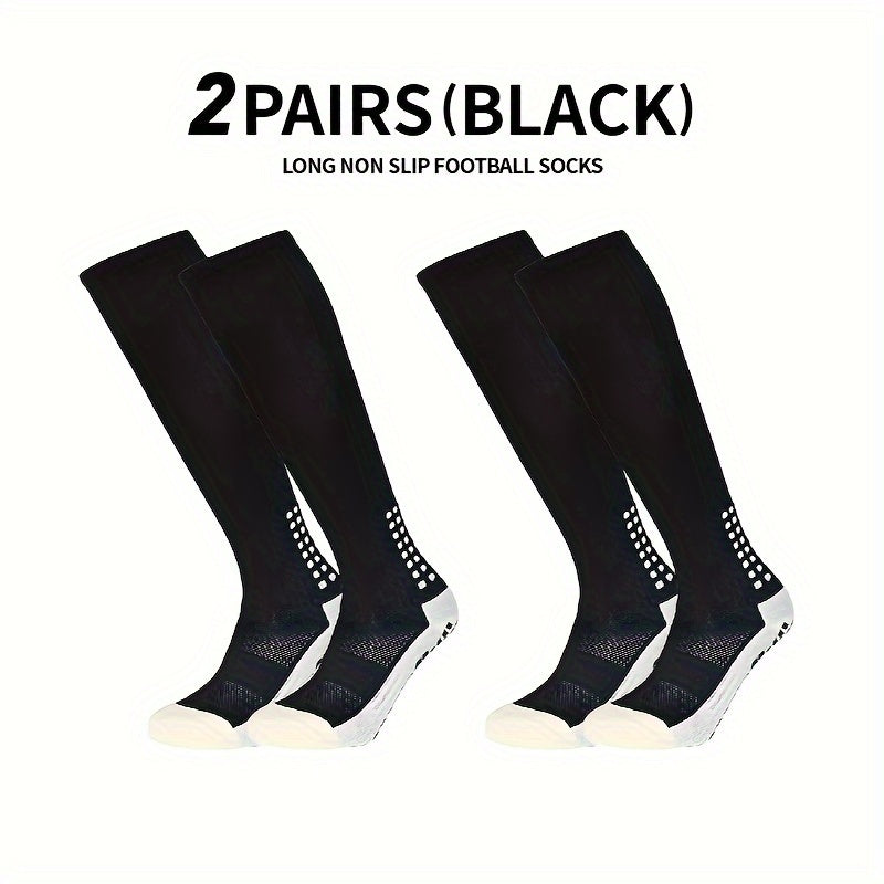 Anti Slip Football Socks for Men & Women - Thick Padded Sweat Absorption