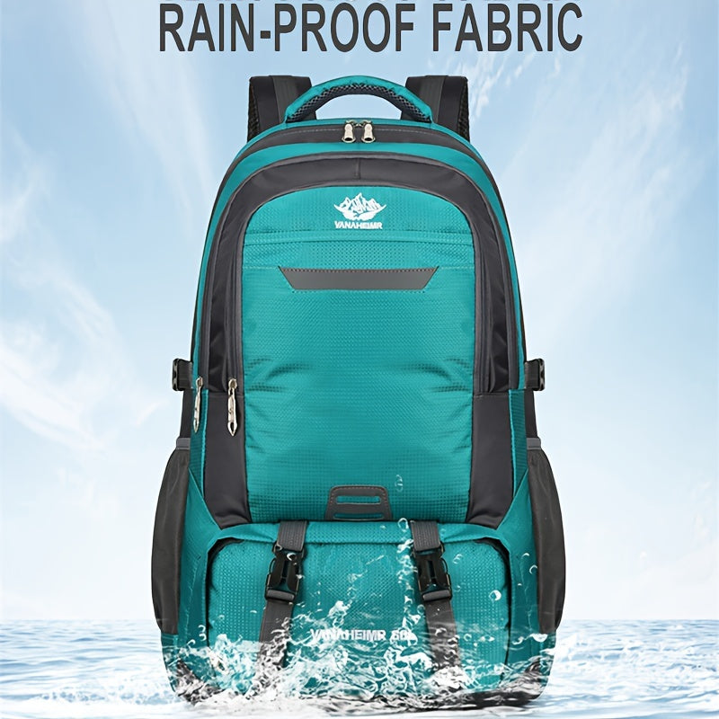 60L Waterproof Hiking Backpack for Men Women, Large Capacity Sports Bag for Camp