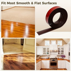 3.05m Floor Transition Strip Self-Adhesive Laminate Vinyl Flat Divider